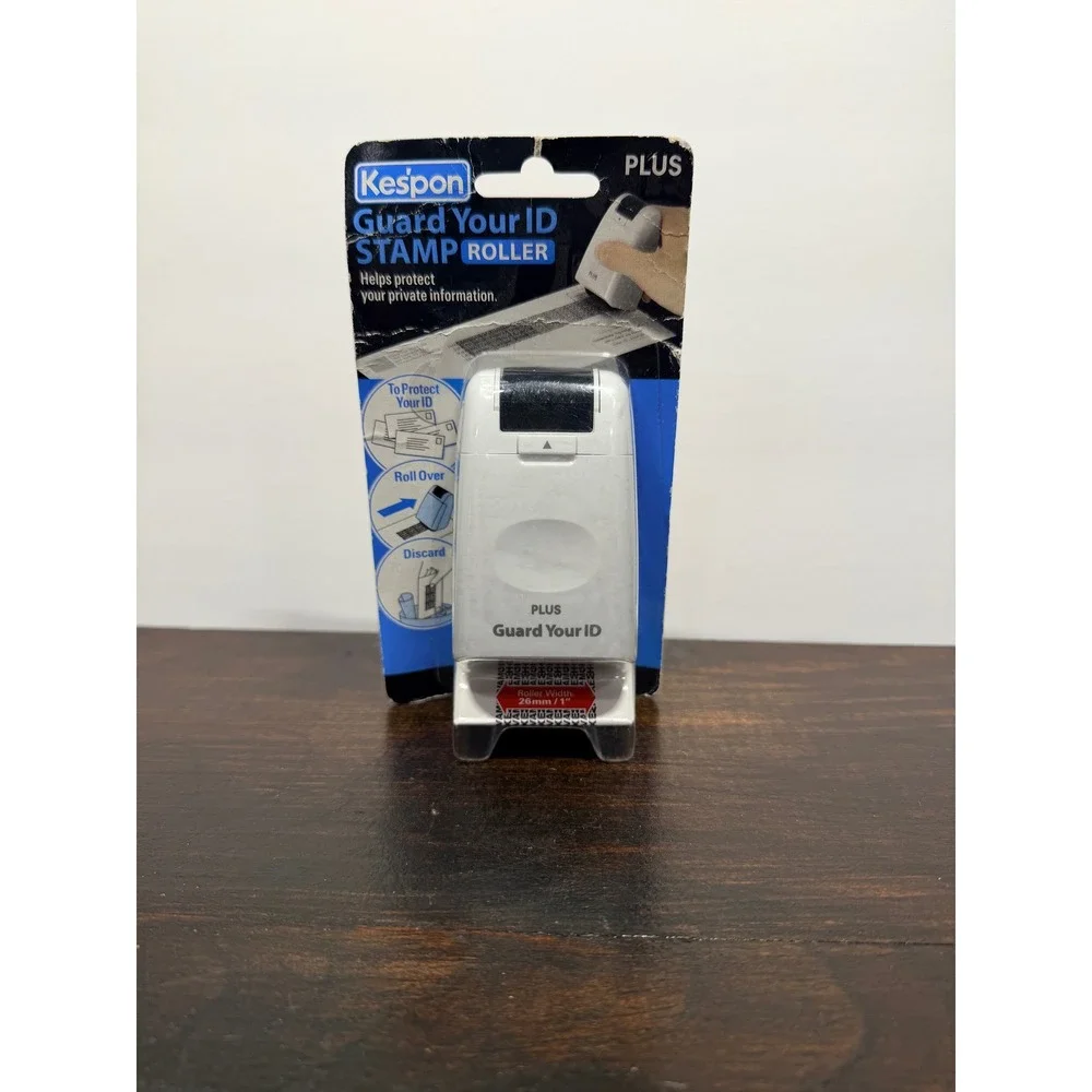 Kespon Guard Your ID Stamp Roller Plus Protect Private Information Junk Mail
